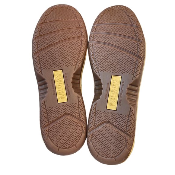 Men's Sperry Billfish 3-Eye Boat Shoe, Dark Tan, Size 12W, New in Box - Picture 8 of 11